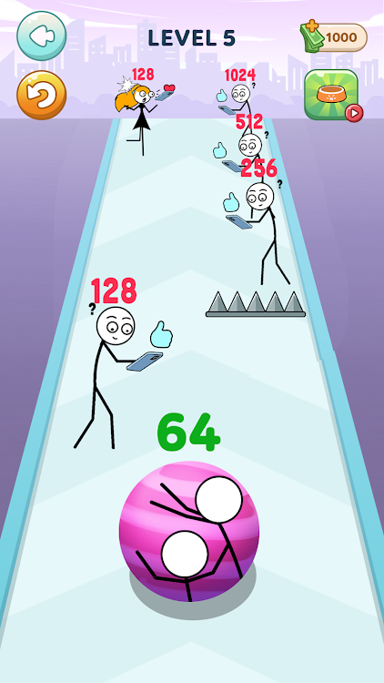 #6. Stickman Roll (Android) By: WEEGOON