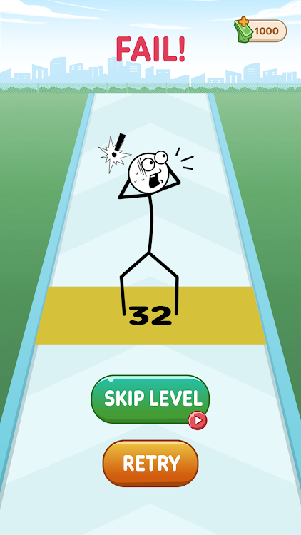 #5. Stickman Roll (Android) By: WEEGOON