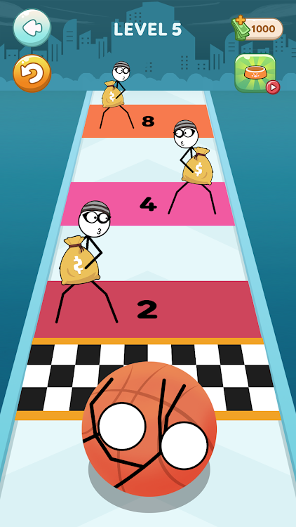 #7. Stickman Roll (Android) By: WEEGOON