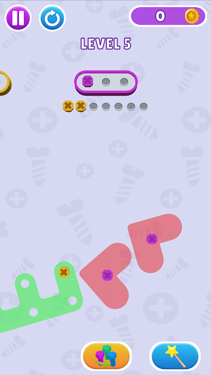 #4. Color Screw Out: Jam Puzzle (Android) By: Race Car Entertainment