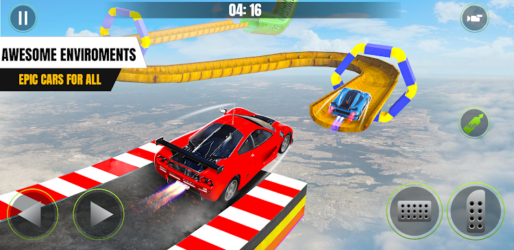 #5. Extreme Car Stunt Races (Android) By: LowByte Studio