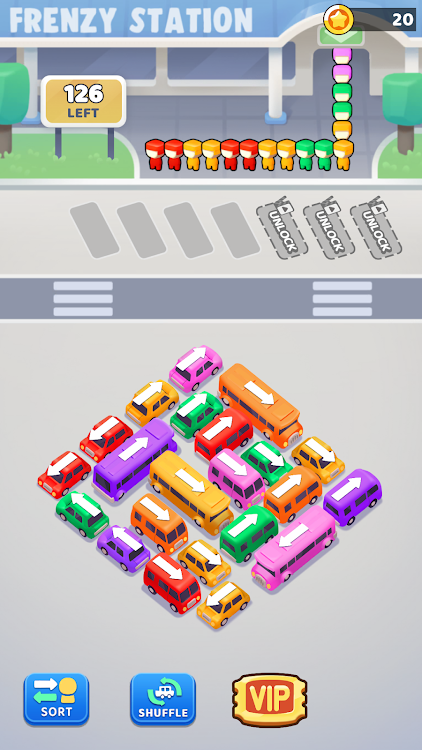 #3. Bus Frenzy : Station Shuffle (Android) By: Life Coloring