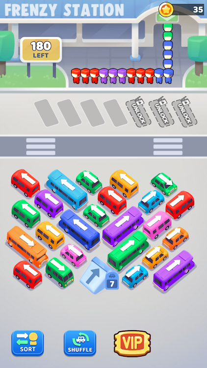 #4. Bus Frenzy : Station Shuffle (Android) By: Life Coloring