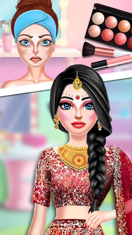 #5. Bridal Dress Up Indian Wedding (Android) By: IntroPixel Game Studio