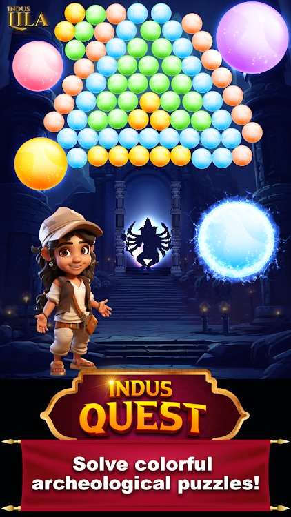 #4. Indus Quest Idols: Bubble game (Android) By: Induslila