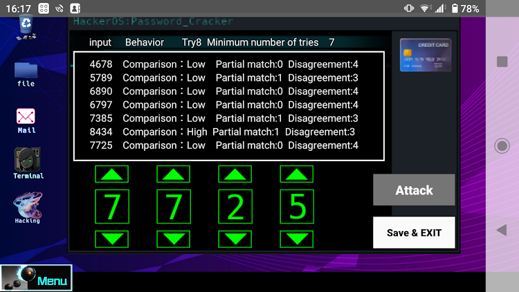 #6. Hackingdom Hacker game (Android) By: RedrococoZero