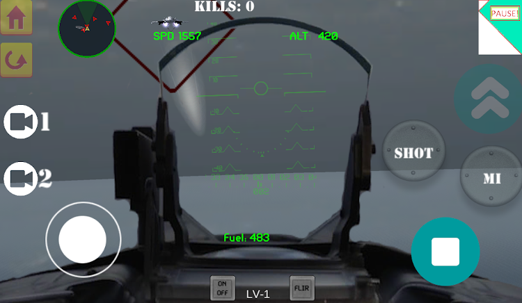 #2. Flight War Jet (Android) By: AF Games Studio