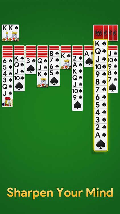 #2. Spider Solitaire: Card Game (Android) By: TOR Games