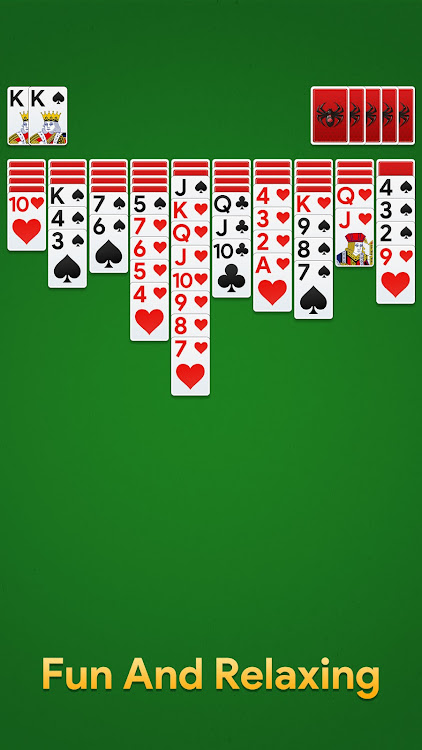 #3. Spider Solitaire: Card Game (Android) By: TOR Games