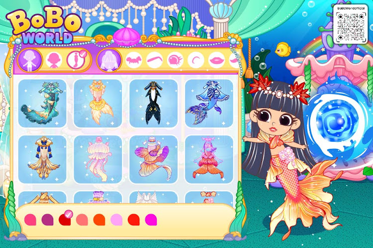 #5. BoBo World: Mermaid Fashion (Android) By: BoBo World