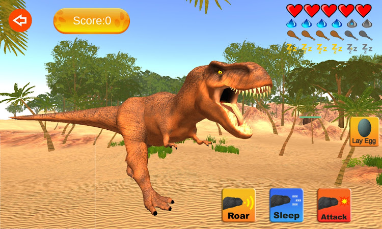 #2. Dinosaur Sim (Android) By: 3583 Bytes