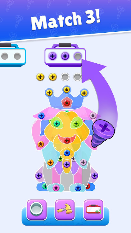 #2. Screw Nut and Bolt: Jam Puzzle (Android) By: Magic one games