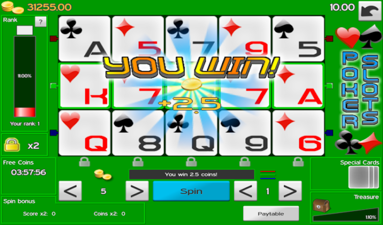 #6. Poker Slots (Android) By: Pentawire