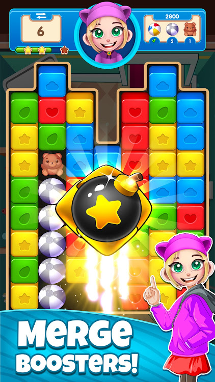 #3. Toon Block Blast Toys: Match 3 (Android) By: Super Unicorn Studio