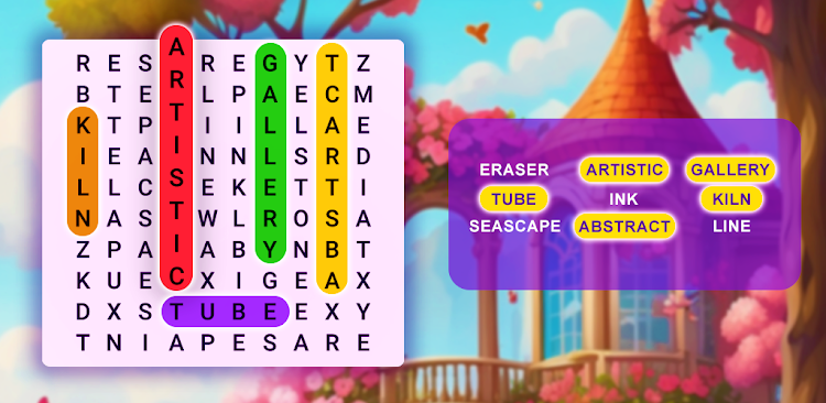 #10. Word Search - Game (Android) By: Astha Dhameliya