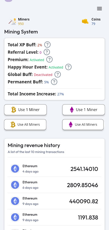 #3. Crypto Cloud Miner App (Android) By: Renacer Dev Team