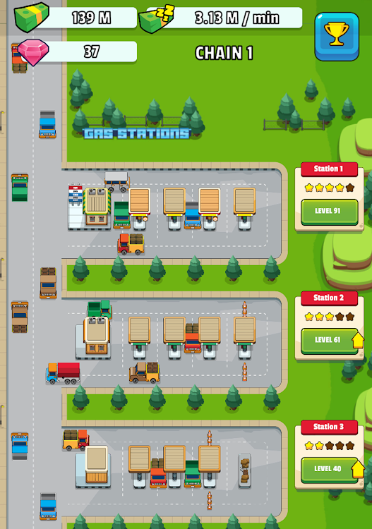 #7. Gas Stations - Idle Tycoon (Android) By: Zebra-Media Software