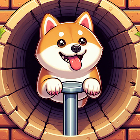 Shiba Inu Dog Sewer Survive