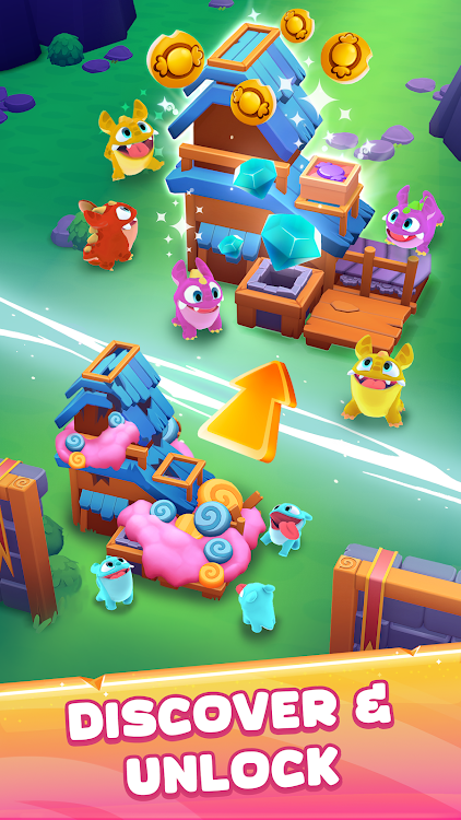 #3. Candy Critters: Idle Merge (Android) By: PlaySide Studios