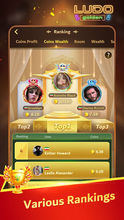 #5. Golden Ludo-Ludo&Party (Android) By: Golden Ludo Mena