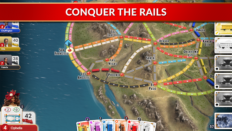 #2. Ticket to Ride (Android) By: Marmalade Game Studio