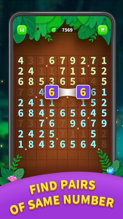 #7. Number Match - Ten Pair Puzzle (Android) By: Shared Fun