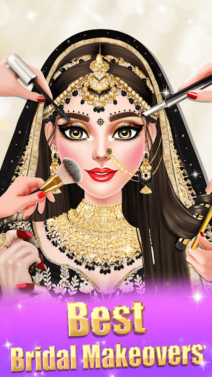 #5. Indian Wedding Bridal Makeup (Android) By: Fashion Makeover Studio