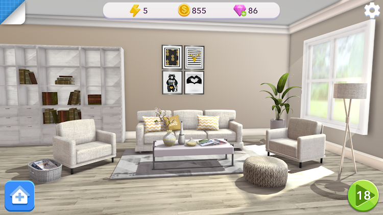 #8. Home Design Makeover (Android) By: Storm8 Studios