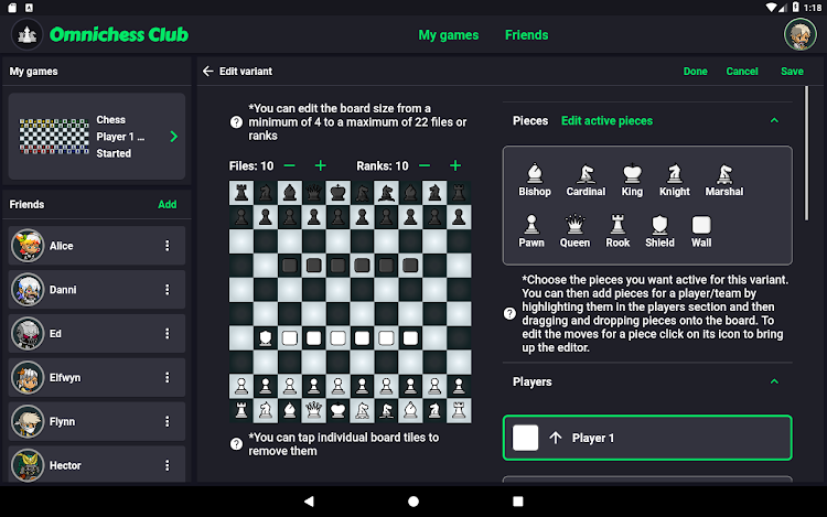 #10. Chess Variants - Omnichess (Android) By: Omnimind Ltd