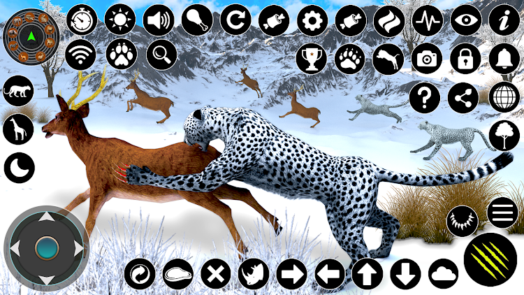 #2. Wild Snow Leopard Simulator (Android) By: GamesDot Studios