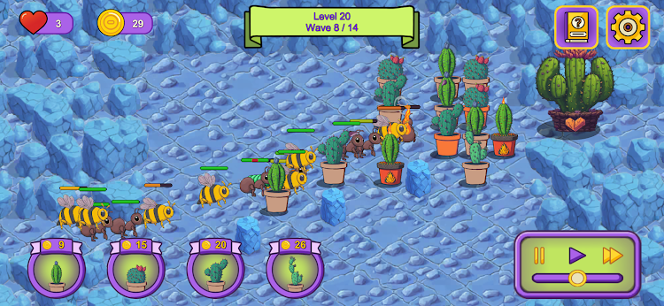 #2. Cactus Defense (Android) By: Alper Ilkay Karatas