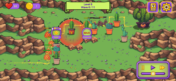 #5. Cactus Defense (Android) By: Alper Ilkay Karatas