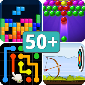 Play 50 games :All in One app