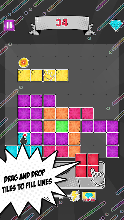 #7. Block Puzzle Item Rush (Android) By: FM Games