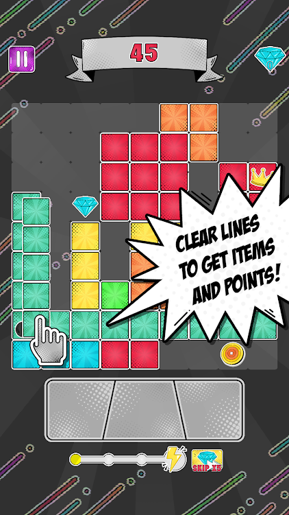 #8. Block Puzzle Item Rush (Android) By: FM Games