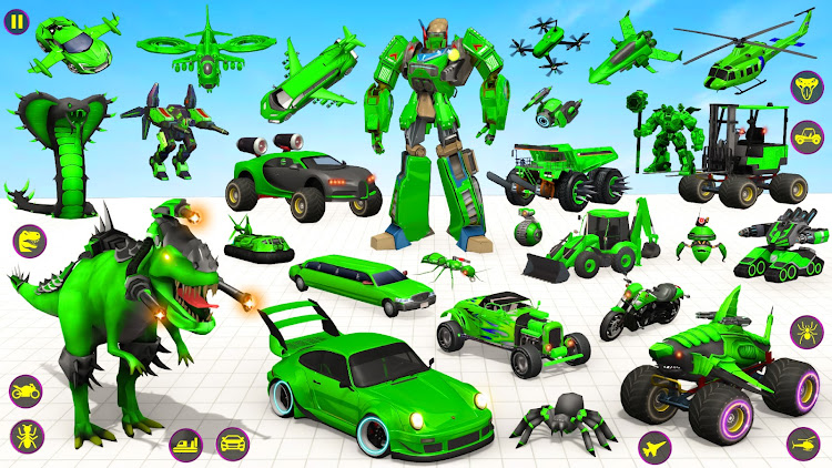 #2. Heli Robot Car Game:Robot Game (Android) By: Buntoo Games