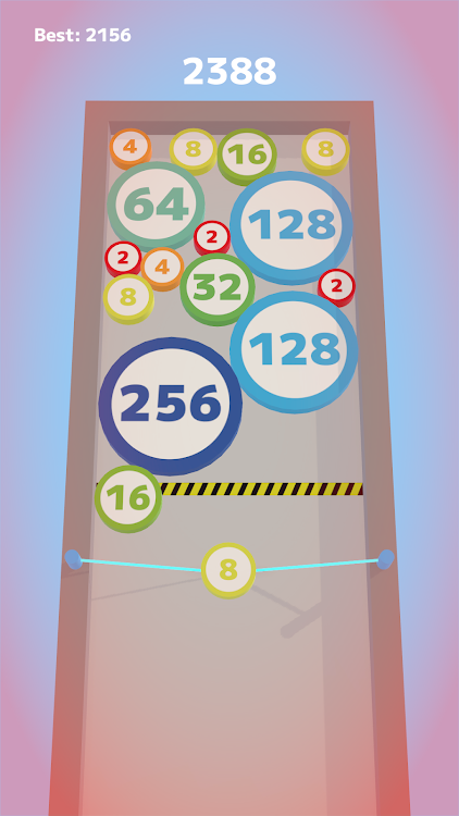 #2. Slingshot 2048 (Android) By: Hanoi Games