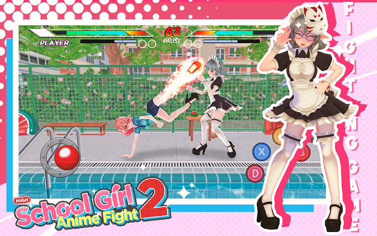 #5. High School Girl Anime Fight 2 (Android) By: Cooper Soullik