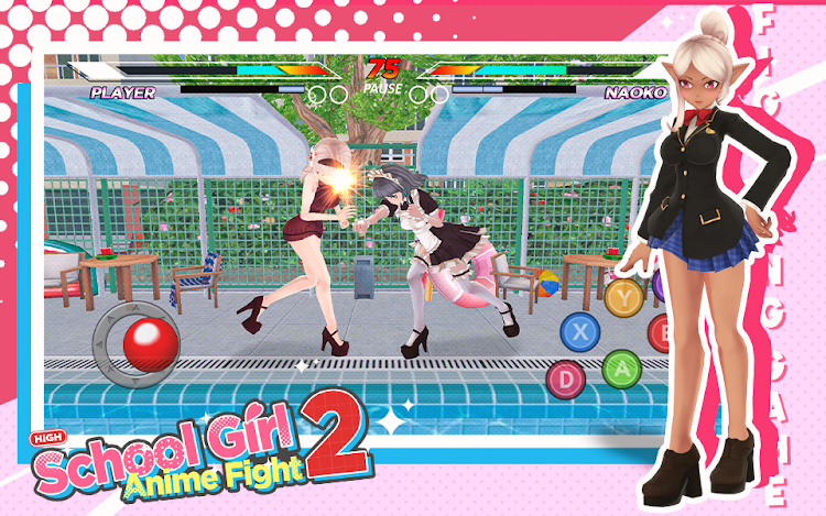 #4. High School Girl Anime Fight 2 (Android) By: Cooper Soullik