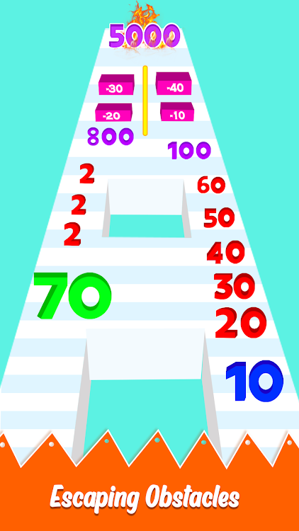 #4. Run and Merge Number games (Android) By: Treehouse Match Games