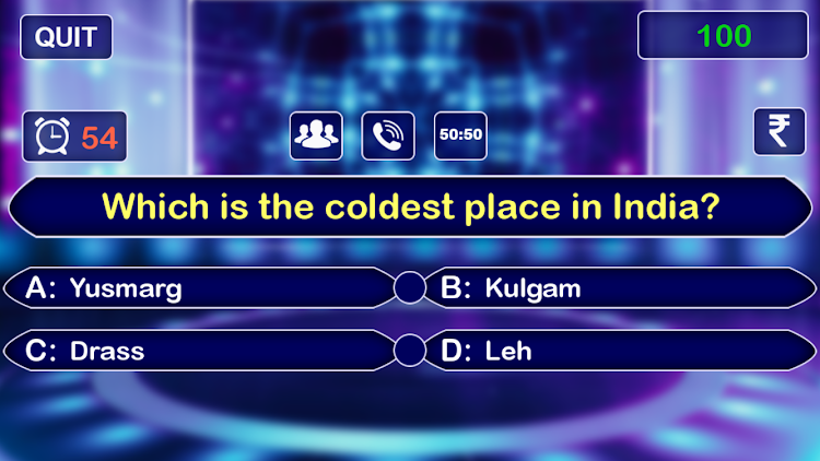 #4. KBC Live Quiz Game (Android) By: Inspire Game