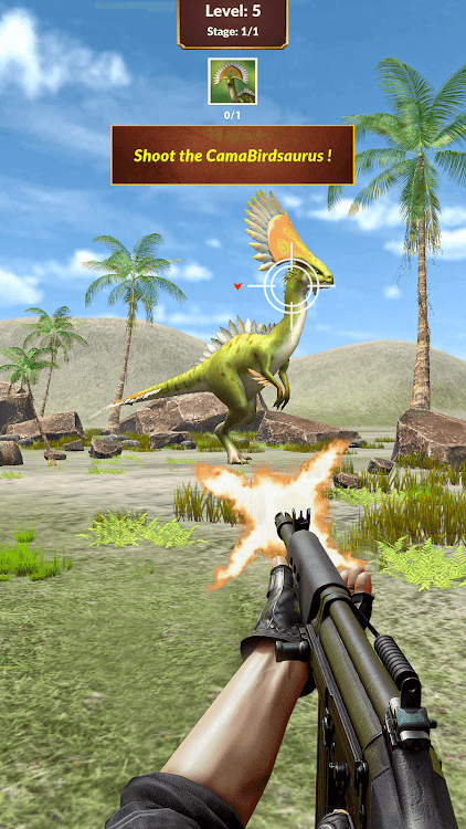 #8. Dino Hunt Animal hunting games (Android) By: Funmotion Casual Games