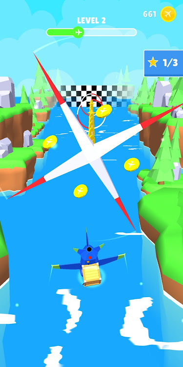 #3. Exciting Plane Dash Flight 3D (Android) By: Calsjd He