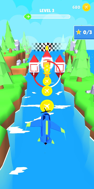 #4. Exciting Plane Dash Flight 3D (Android) By: Calsjd He