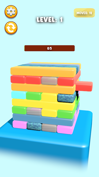 #3. Colorful Jenga (Android) By: Sobe Game Studio