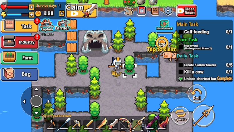 #4. Desert Island Survival (Android) By: CUTE FUN GAME TECHNOLOGY LIMITED