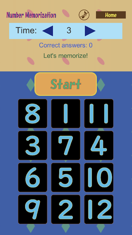 #5. Number Memorization (Android) By: Takahiro Ishii