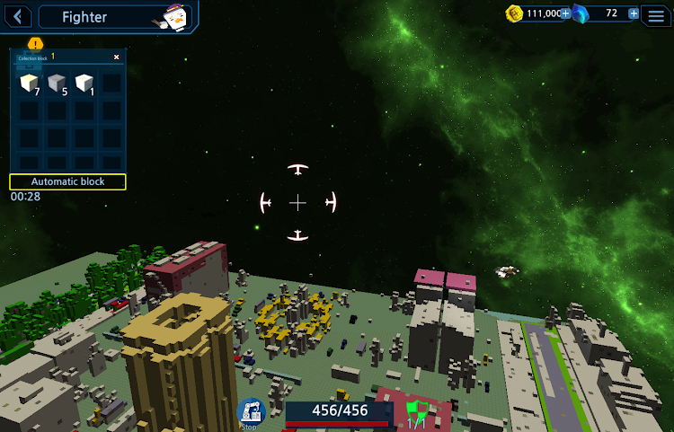 #7. BlockCraft: Online Space Wars (Android) By: CWGames Co., Ltd