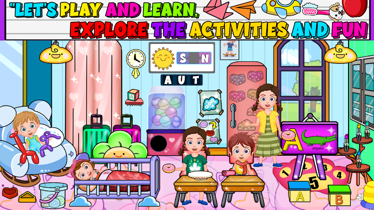 #6. Family Town Baby Care Toddlers (Android) By: Kids Town Games Studio