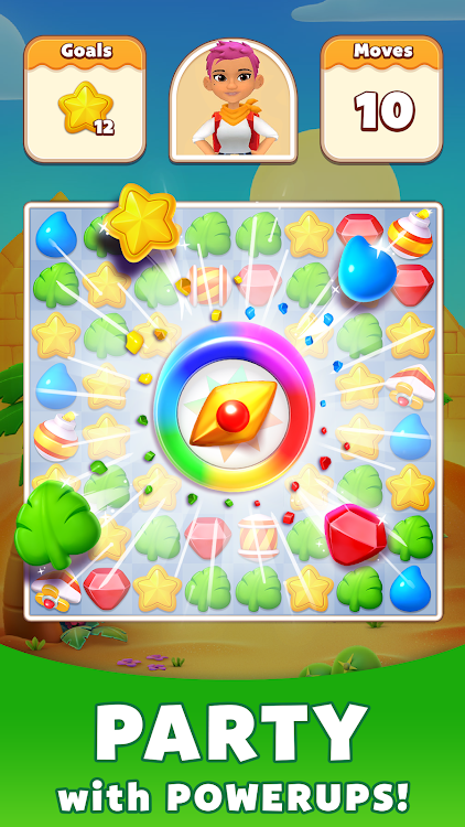 #4. Treasure Party: Puzzle Fun! (Android) By: PlayQ Inc